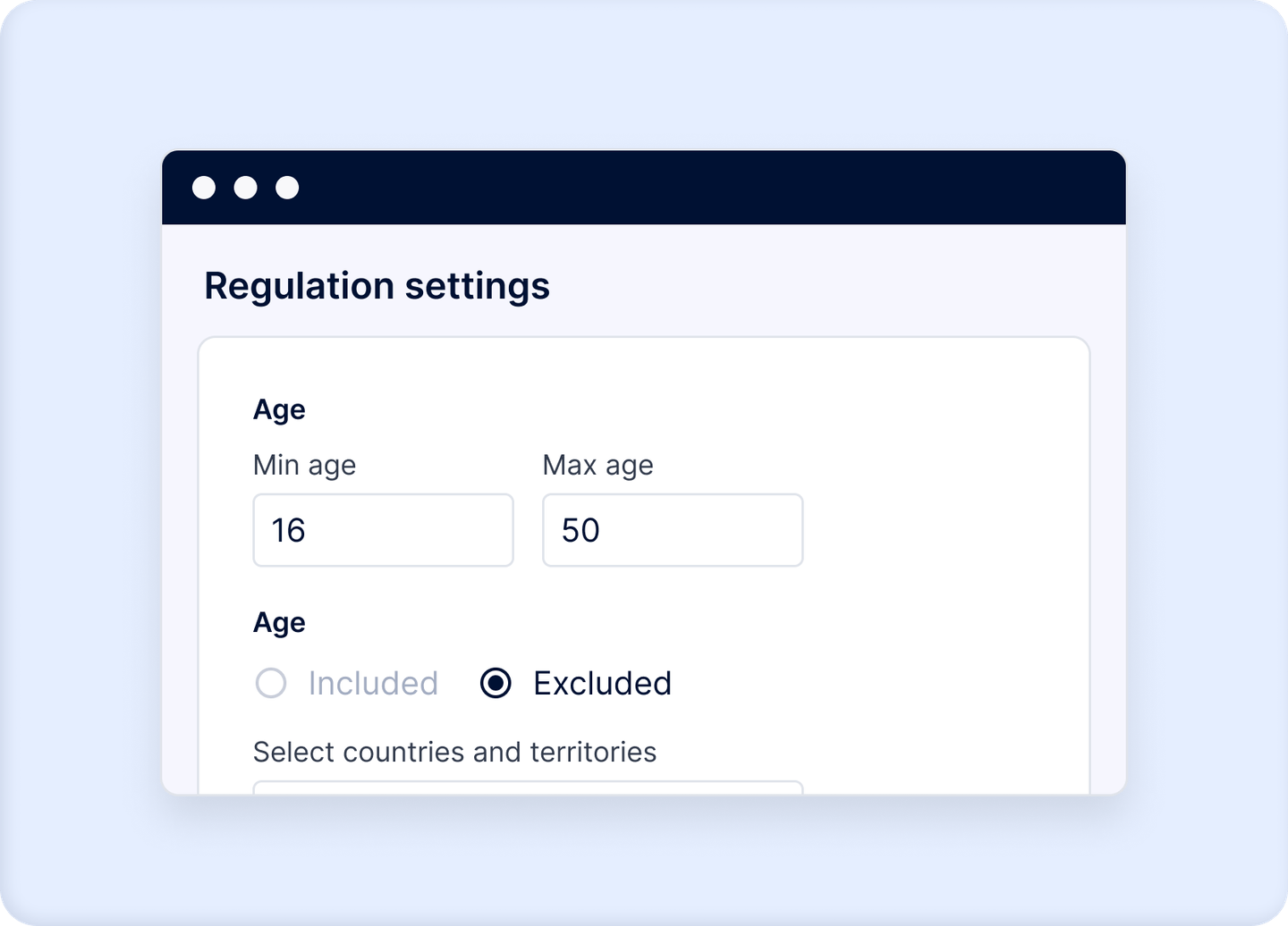 Customization of any specific rule and step