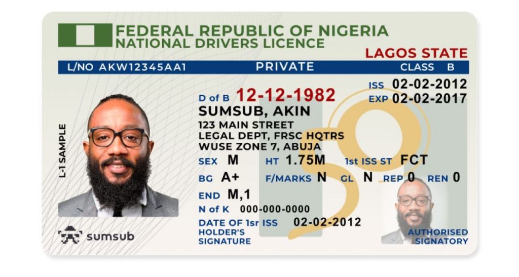 Nigeria Driver Licence